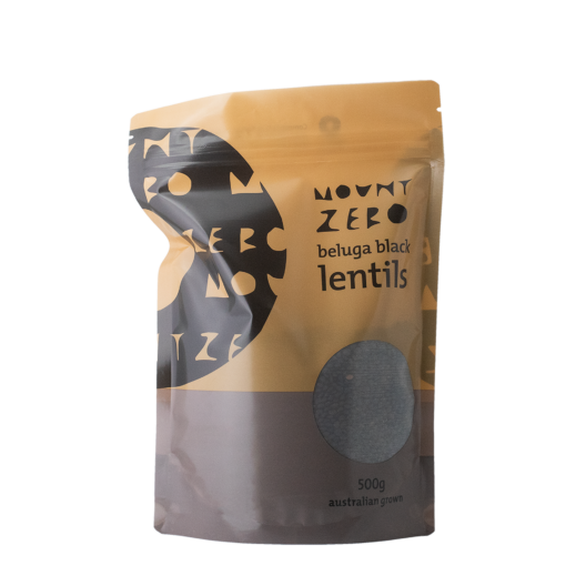 Mt Zero Beluga Black Lentils Pouch (500g)