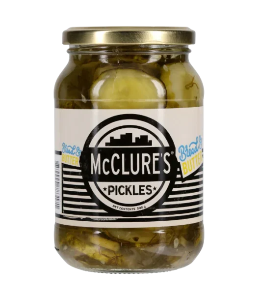 McClure's Bread & Butter Crinkle Cut Pickles (500g)