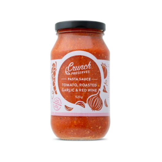 Crunch Pasta Sauce Tomato, Roasted Garlic & Red Wine (520g)