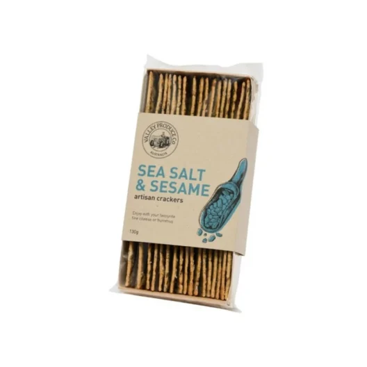 Valley Produce Company Artisan Crackers Sea Salt & Sesame 130g