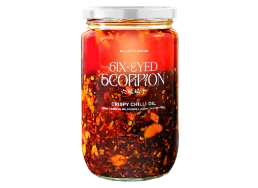 Six-Eyed Scorpion Crispy Chilli Oil Extra Spicy (720ml)